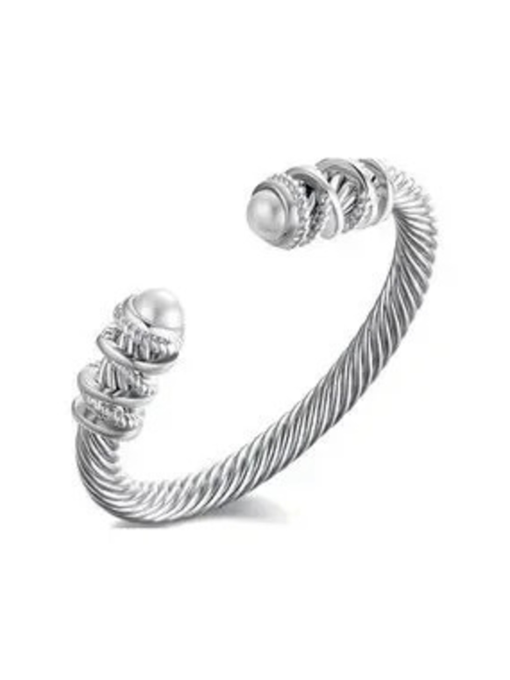 Hamptons Chic Twisted Cable Cuff Bracelet